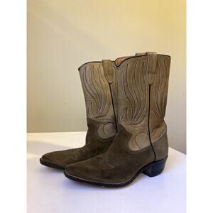 Olive green TEXAS cowboy boots